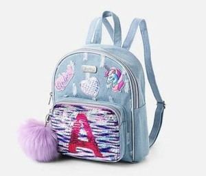 initial unicorn flip sequin mini backpack