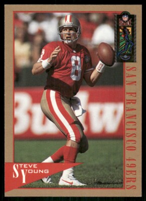 DEAD STOCK NFL 90s 当時物　49ers　スティーグヤング　額 Steve Young 1990 Pro Set HOF Card #645 San Francisco 49ers | eBay