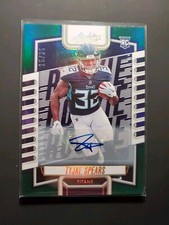 2023 Absolute Tyjae Spears Rookie Signatures Auto Spectrum Green /25 RC #129