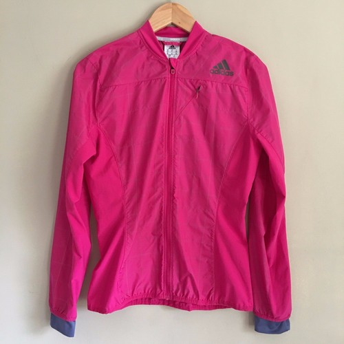 adidas pink running jacket