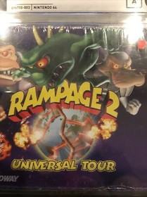 Rampage 2 Universal Tour SEALED N64 Wata 5.0 A Nintendo Vintage Not VGA CGC 90s