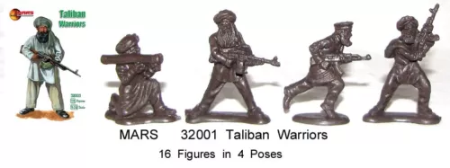 32001 Mars 1/32 scale Taliban Warriors toy soldiers 16 in 4 poses