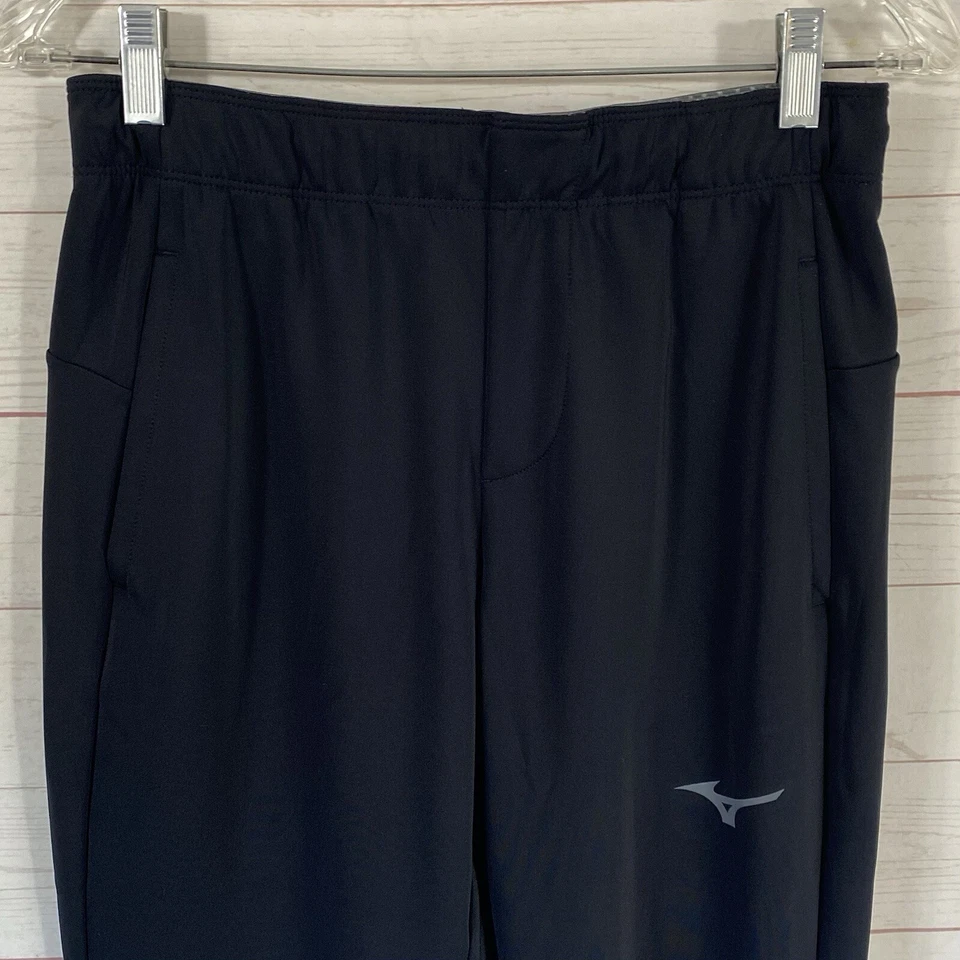 Pantalón Entrenador Mizuno Alpha Quest Para Mujer Talla Pequeña Negro Cremallera Tobillo Voleibol 27x33 Foto 2 de 4