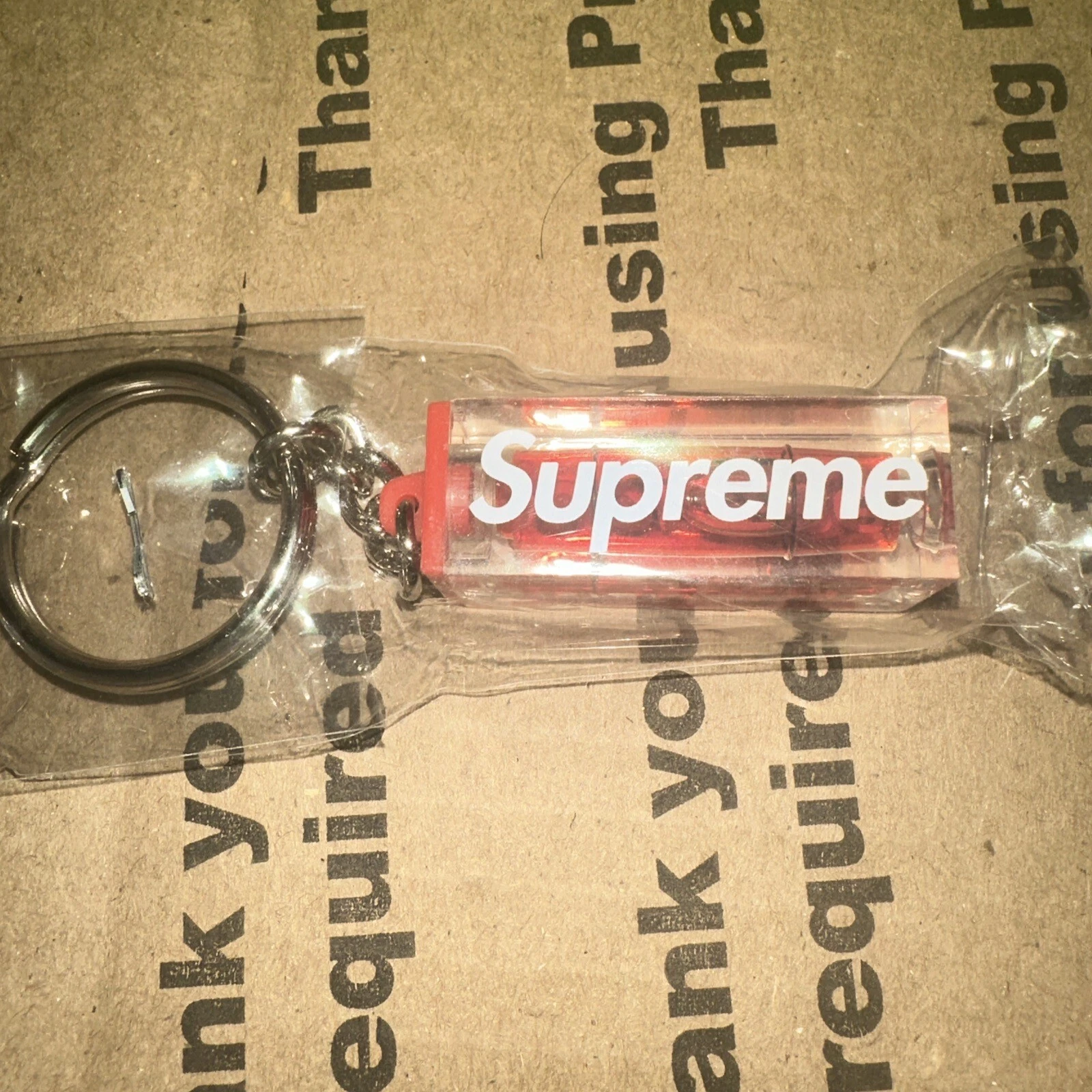 Porte clés niveau Supreme FW18   Rouge