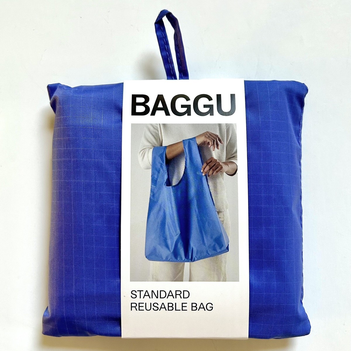 BAGGU 【新品未使用 】 benngarucat NEW! Baggu STANDARD BAG in “Pansy Blue” — Washable Recyc
