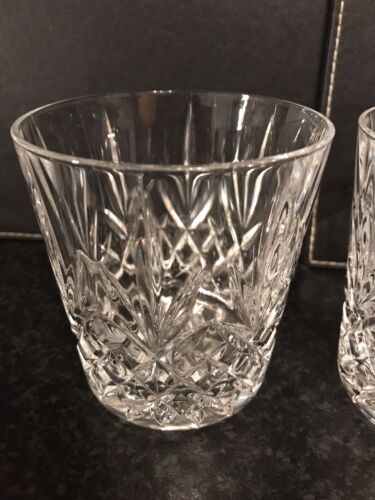 2 Large Crystal Tumbler Glasses New Heavy Items - Picture 3 of 9