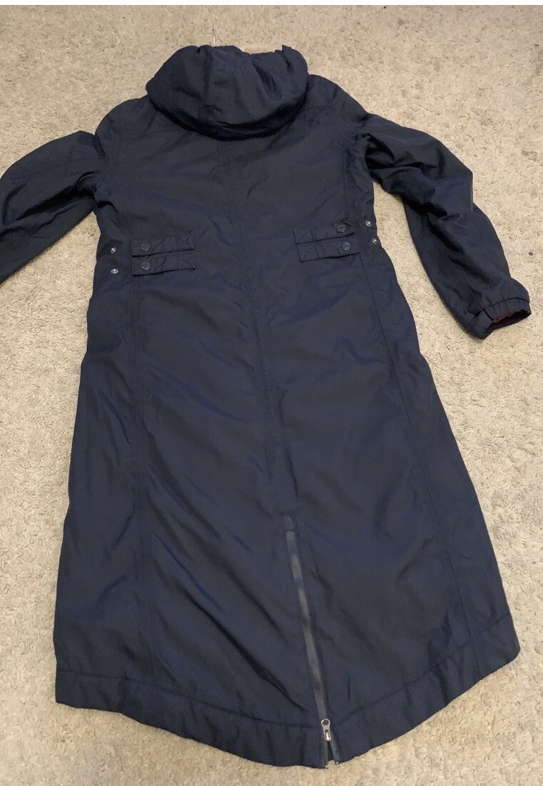Seasalt Right As Rain Janelle Navy Waterproof Long Warm Coat UK 8 VGC