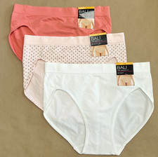 Bali One Smooth U Hi Cut Brief Panty L 7 LARGE 2362 NWT 3 Pack Underwear