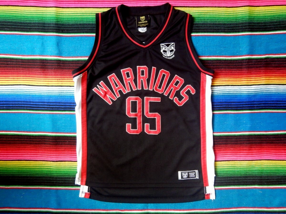 【海外Ｌサイズ】NRL ＮＺ・ウォーリアーズ '98 レトロジャージ New Zealand Warriors 1998 ARL/NRL Retro Heritage Jersey Size
