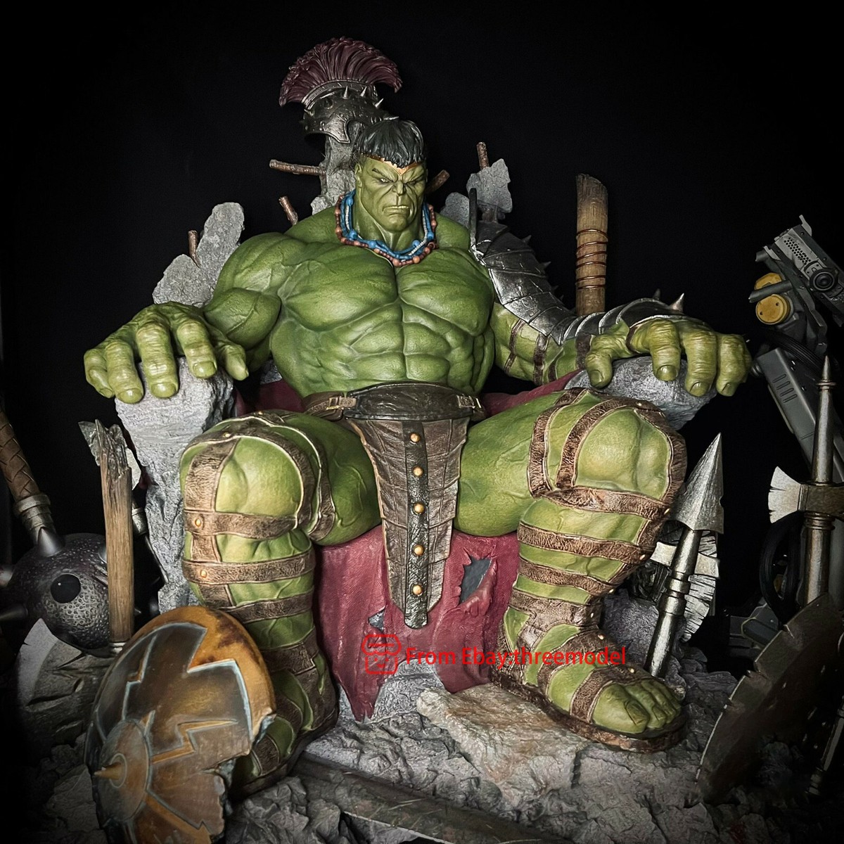 【ラスト１着】インクレディブル・ハルク　タンクトップ 1/4 Queen Studios QS Incredible Hulk Marvel Throne Model