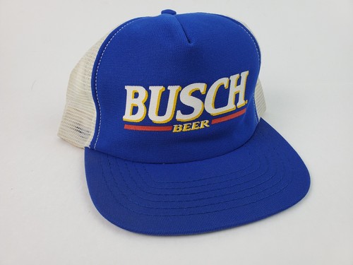 Vintage Busch Beer Logo Spell Out Hat 