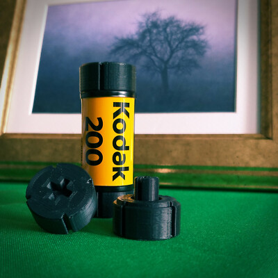 (CNC, Flex) Filmadapter 35mm auf 120 Spule Patrone Adapter Mittelformat Film