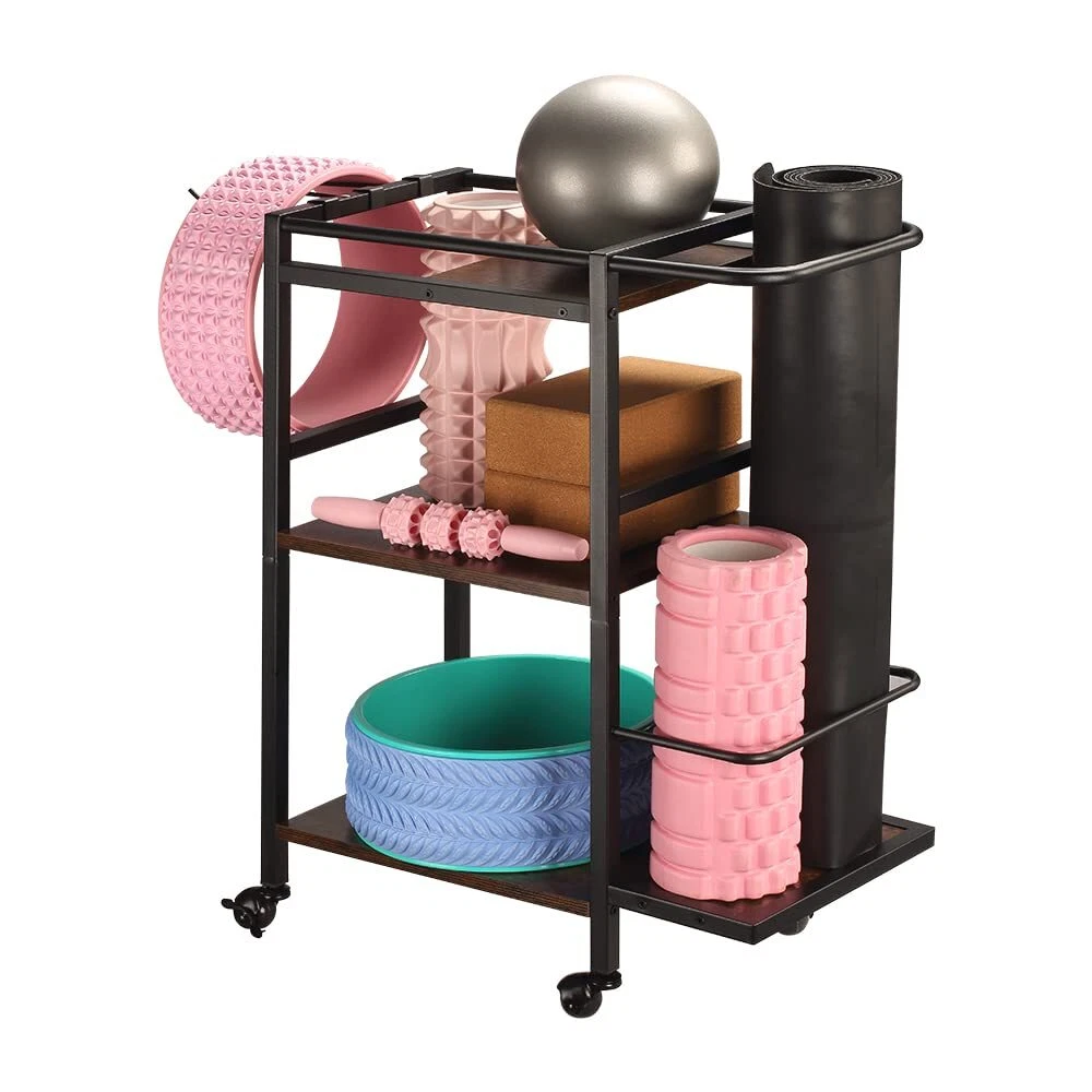 Yoga Mat Storage Rack, Home Gym Rack, Workout Equipment Organizer for Yoga Ma...