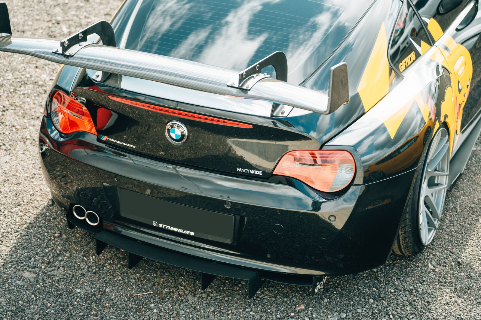 BMW Z4 / Z4M Rear Bumper Diffuser Fancywide Tuning | Black | Aluminum ...