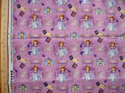 Princess In Training Disney Springs Creative Cotton Quilt Fabric BTHY 