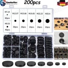 200-tlg Durchgangstüllen Sortiment Gummi-Tüllen Set-Box Kabel Durchführung Satz