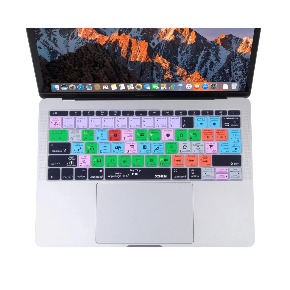 XSKN Logic Pro Keyboard Cover Skin for Macbook Pro 13.3 no Touch Bar/Macbook 12 - Image 2 of 4