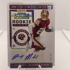 2019 Contenders Jimmy Moreland Rookie Ticket Auto Die Cut /25