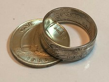 Bermuda Ring One Dollar Coin Ring Hand Made in Canada