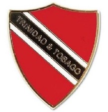 Trinidad & Tobago enamel national flag crest pin badge