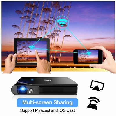 Travel Size DLP 3D Projector Wireless 
