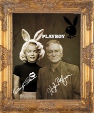 Hugh Hefner and Marilyn Monroe 16x20 frame high quality photo print.