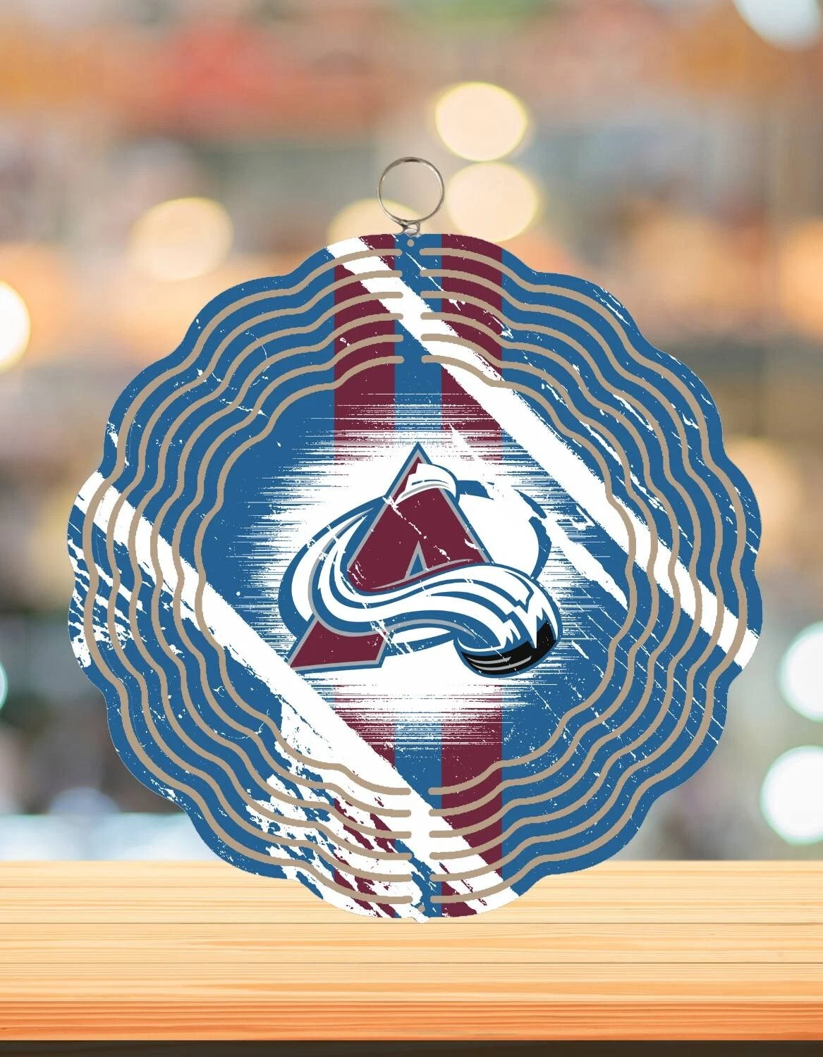 Colorado Avalanche Round Wind Spinner