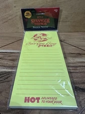 Stranger Things, Surfer Boy Pizza, Magnetic Notepad BRAND NEW Netflix Nice Bruh