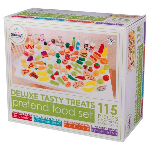 Kidkraft Deluxe Tasty Treat Pretend Play Food Set eBay