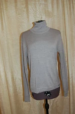 Lucia Sweater Size 6 Womens Gray Wool Blend Turtleneck Long Sleeves Ladies 
