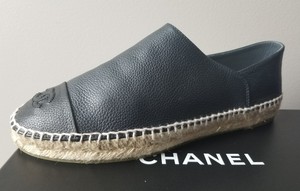 chanel espadrilles navy