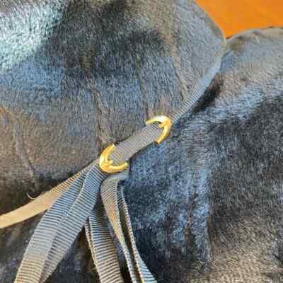 Vintage late 1960s Quaker Maid Black Faux Fur Wide Brim Hat  display picture 1