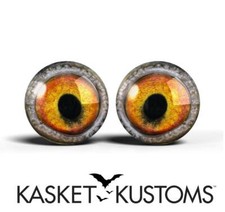Glass Bird Eyes -PIXEL FREE- Realistic Animal Taxidermy Craft Eyeballs 2pc