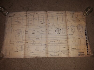 Hawker Typhoon 1/12 Model blueprint 