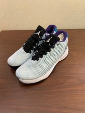 2017 Jordan B. Fly Promo Tagged Basketball Shoes White/Glass Blue-Black Size 16