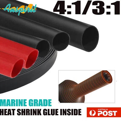 Heat Shrink Tubing Double Wall Glue Marine Grade Heatshrink Corrosion Protection - image 1 of 4