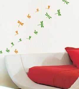 44 Dragonfly  Wall Art  Sticker Kid Decal 2 colours Bedroom 