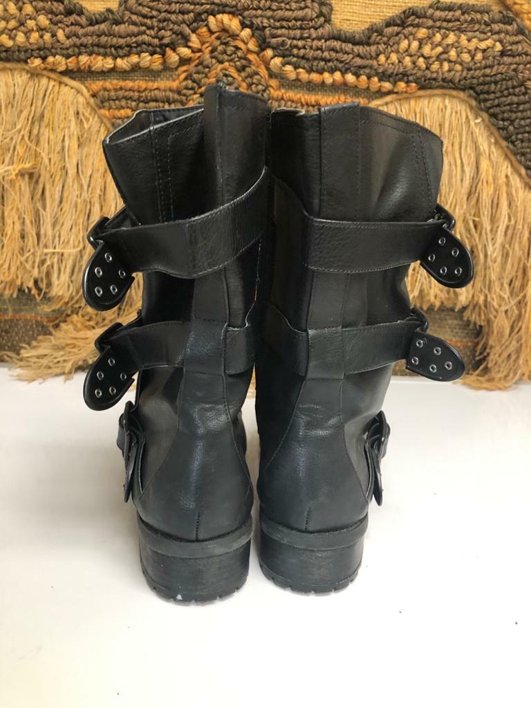 GUESS Black & Gray 2 Zipper Boot size 9.5 s-l400.jpg main image 4