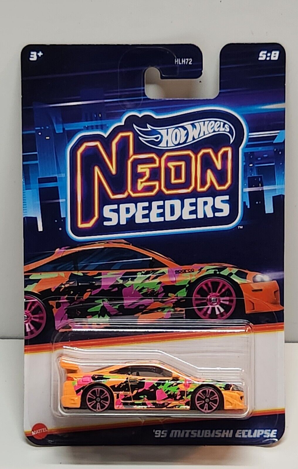 Hot Wheels Neon Speeders '95 Mitsubishi Eclipse 5/8