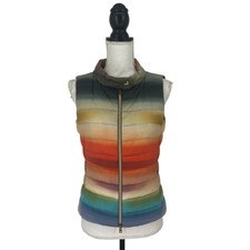 Herno Rainbow Ombre Puffer Vest Size It 40; Us S/4