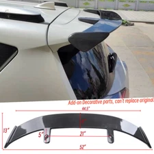 Carbon Fiber GT Style Universal SUV Hatch Models Rear Window Roof Spoiler Wing