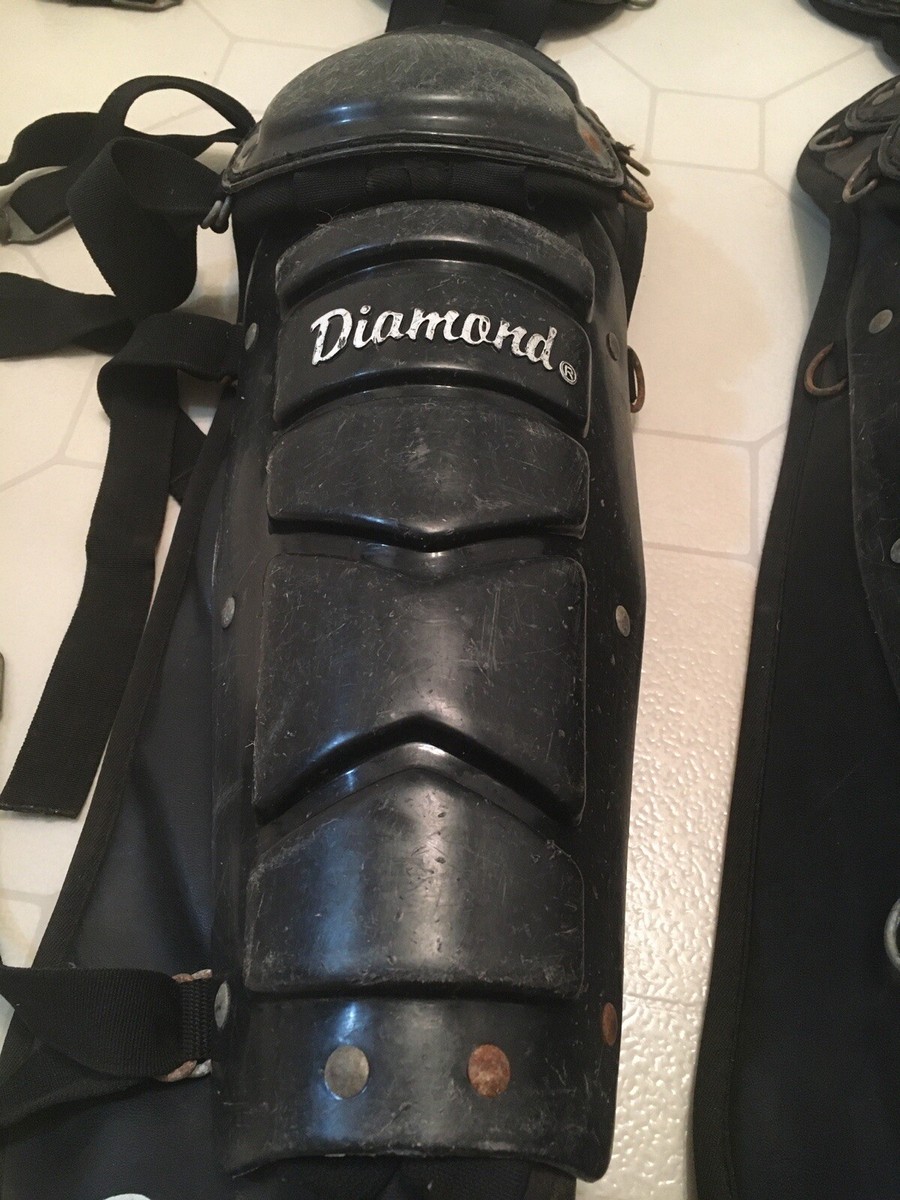 Protège-jambes Diamond Softball Noir - DLG-UXD Posi-Fit Taille 19.5 (occasion)
