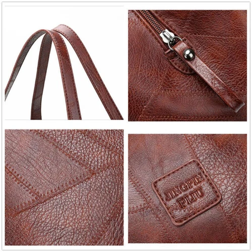 New Women Designer Leather Shoulder Bag Large Capacity Ladies Handbag Hobo Tote - Picture 9 of 24
