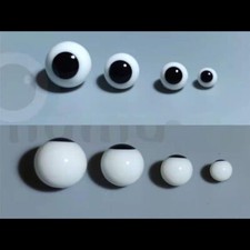 BJD Glass Eyes Black Round Ball Movable Glass Eyeballs Eyeballs Doll Accessories