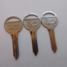 3 Key Blanks LOT New Old Stock Ilco X178  X 178 EZ MZ16 Mazda