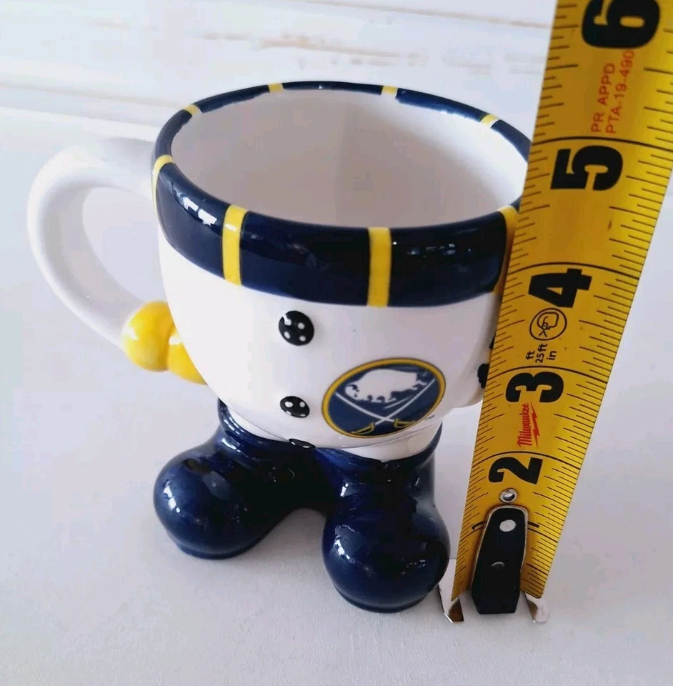 Taza de café NHL BUFFALO SABLES, patas, patas, bufanda, hockey  Foto 4 de 4
