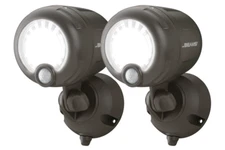 2 pk Mr Beams MB360XT 200lm Battery Powered Motion Sensing LED Spotlights, Brown