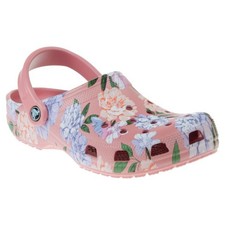 Zoccolo Crocs classico stampato floreale fiore rosa 206376-682 M2/W4