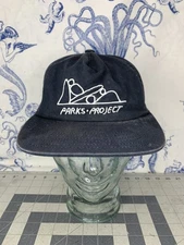 Parks Project Logo Black Baseball Dad Strap Back Cap