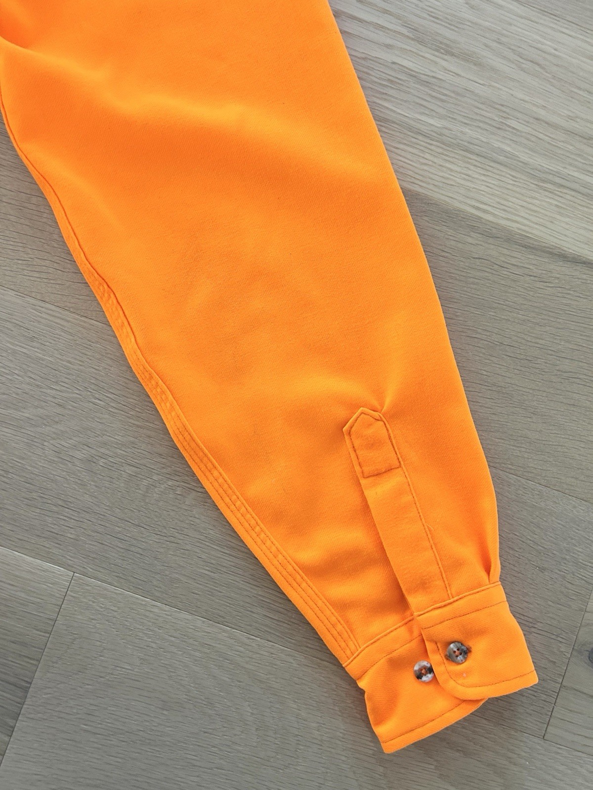 Vintage Carhartt Blaze Orange Button Up Flannel Men’s Large USA Rare Hunting thumbnail 4